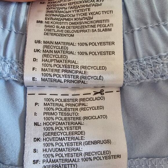 Adidas Women Climalite 3 Stripe Pull On Shorts Size Large Powder Blue Athletic - Picture 5 of 11